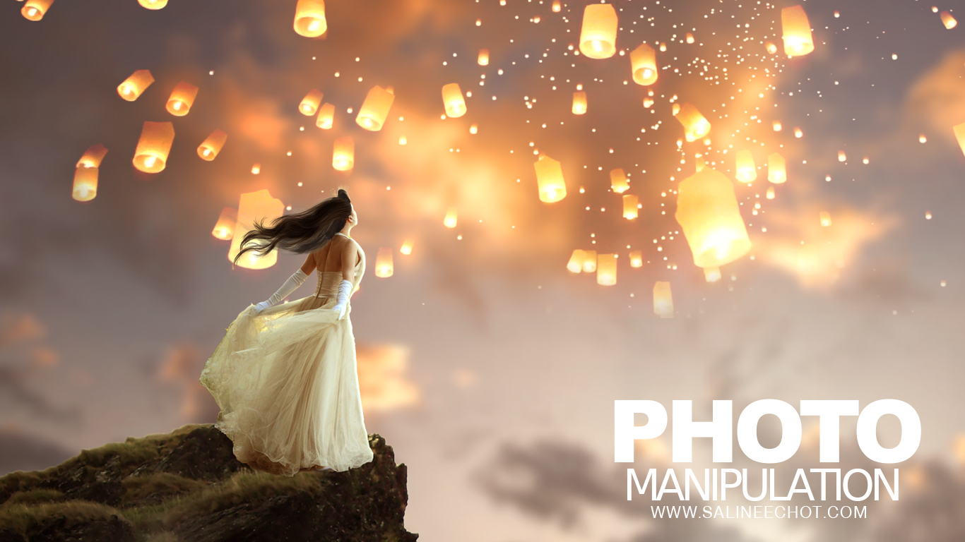 EP162 เรียน Photoshopฟรี ตัดต่อภาพ กับ SalineeChot