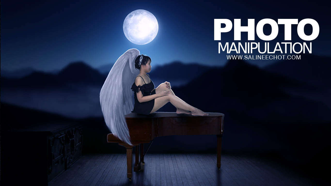 EP227 เรียน photoshop ฟรี Photo manipulation