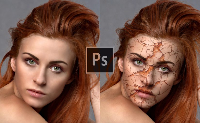 EP303 สอนทำผิวหน้าแตก Photoshopcc2020