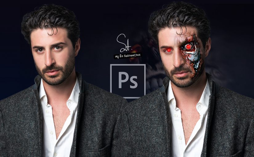 EP304  สอนทำภาพ คนเหล็ก Terminator ด้วย PhotoshopCC2020
