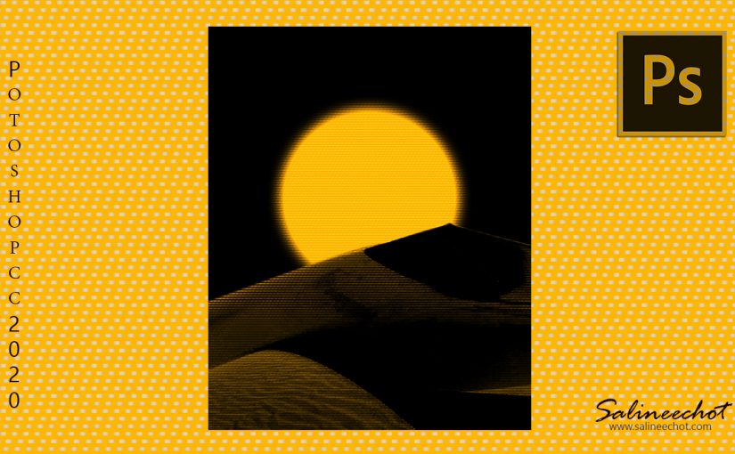 EP336 สอนทำภาพดวงจันทร์สีเหลืองไซไฟ photoshopcc2020