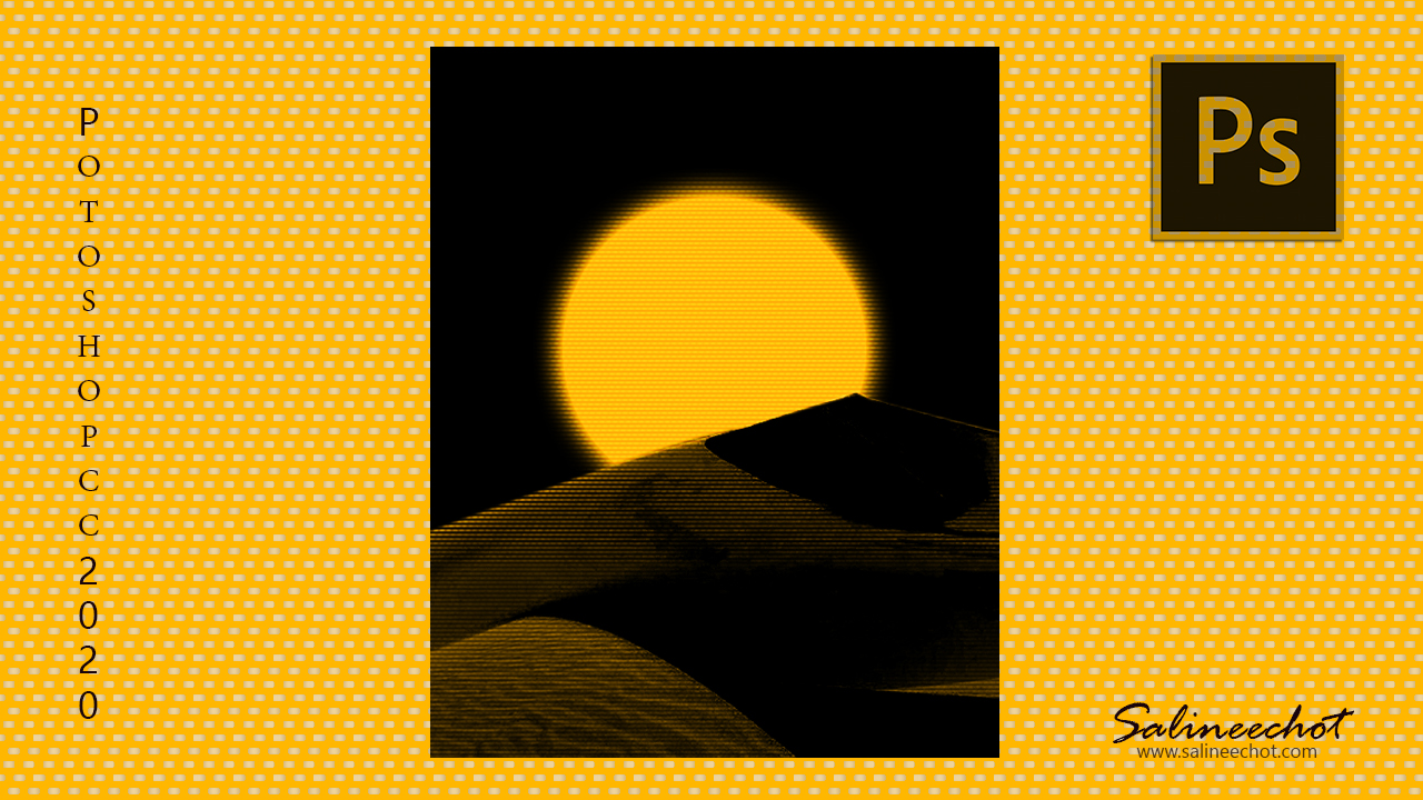 EP336-สอนทำภาพดวงจันทร์สีเหลืองไซไฟ-photoshopcc2020
