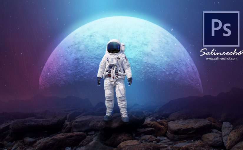 EP365 สอนทำภาพ นักบินอวกาศ photoshopcc2020