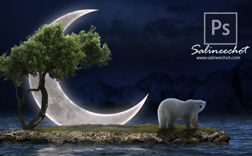 EP416 white beer and moon สอนประกอบภาพ ด้วย photoshop cc 2022