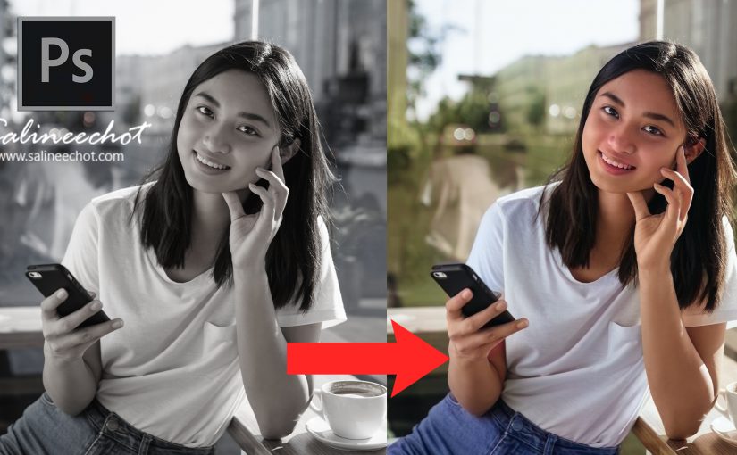 Ep418 ฟีเจอร์ใหม่ ใส่สีอัตโนมัติให้ภาพ ด้วย photoshop2022