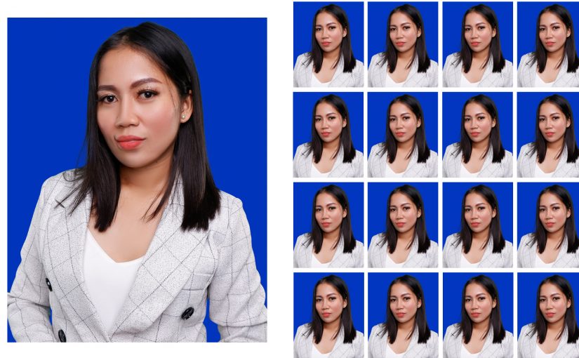 EP438  ทำรูปติดบัตร ด้วย photoshop2023